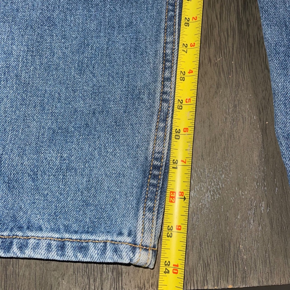Levi's Mens 44x34 Blue 550 Relaxed Fit Tapered Leg Denim Jeans - Picture 5 of 7